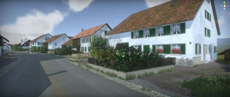 Virtueller Rundgang Embrach um 1950 Eingang Embrach, Dorfstrasse. Virtueller Rundgang. Um 1950.